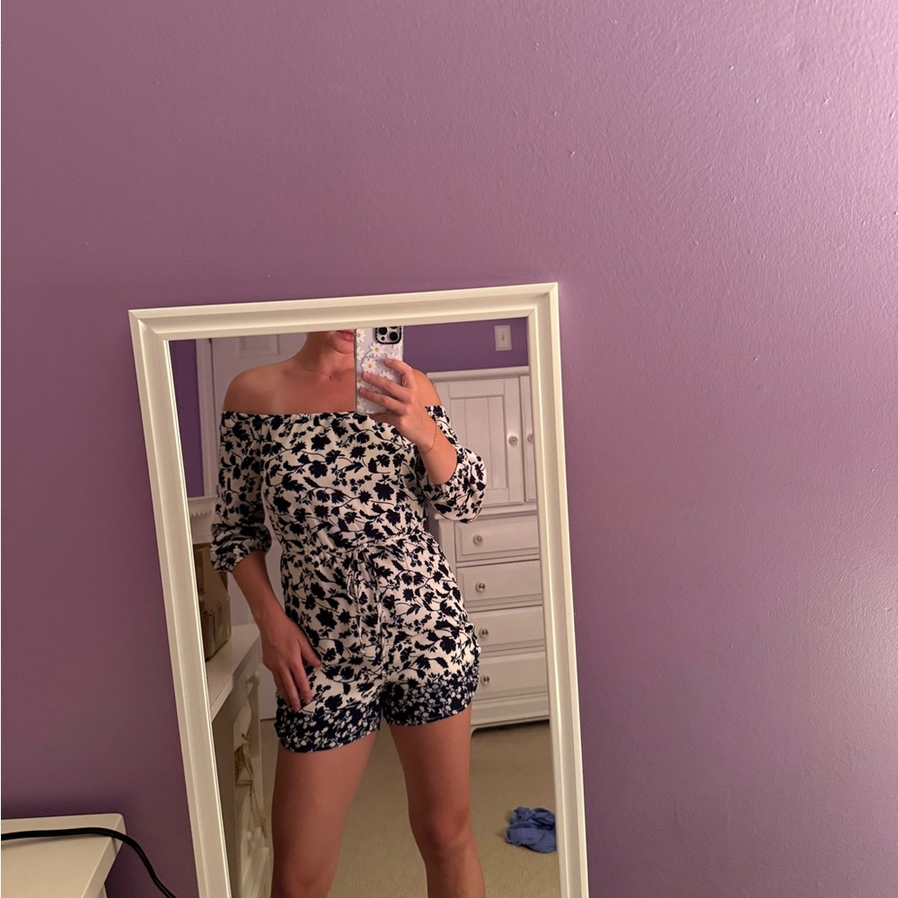 Floral Off-Shoulder Romper